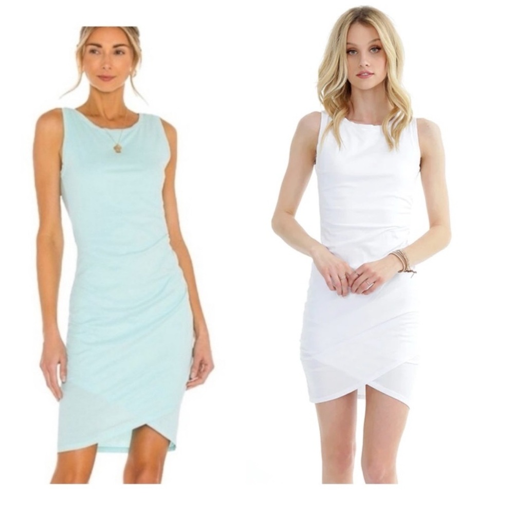 Bobi Los Angeles Sleeveless Tank Dress in light blue  size Small NWOT